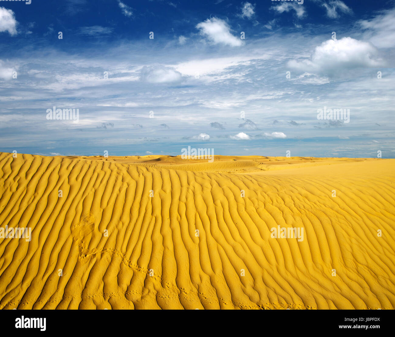 Desert landscape with sky Stock Photo - Alamy