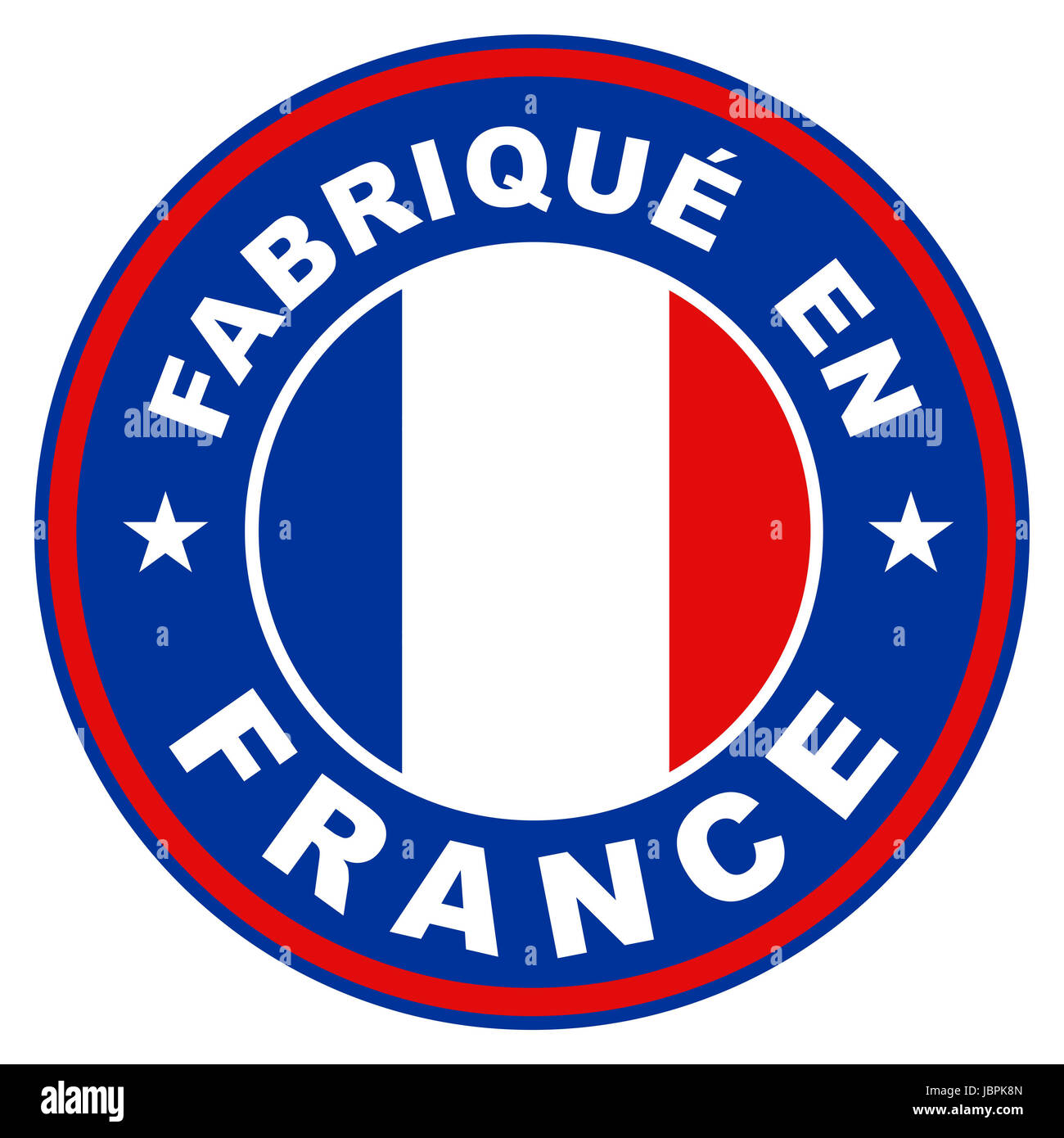 very big size fabrique en france label made in Stock Photo