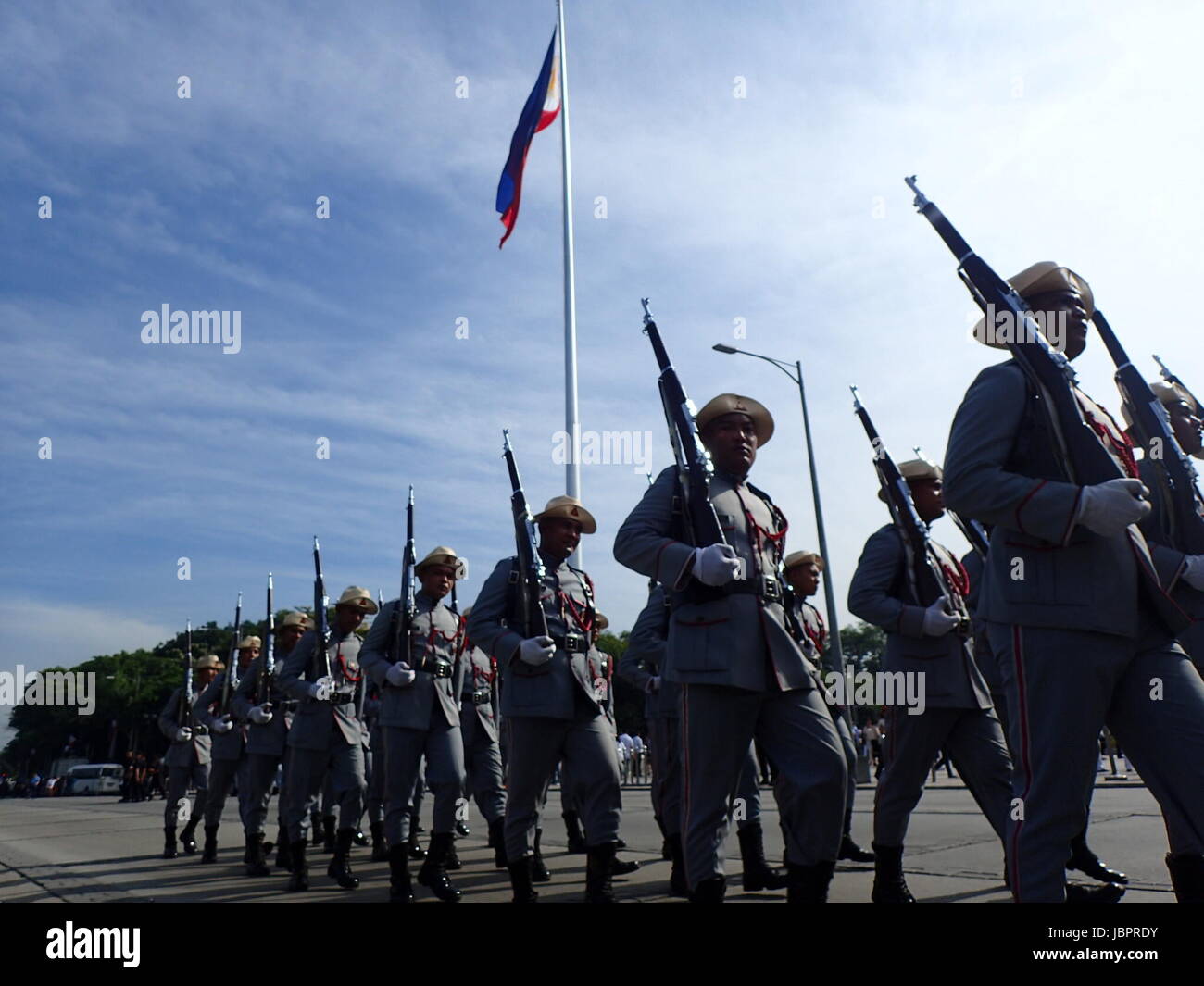 Manila, Philippines. 12th June, 2017. 119th Independence Day Celebration in Manila Philippines which was attended by Vice President Leni Robredo, PNP chief Ronald 'Bato' dela Rosa, PDIR Oscar Albayade, Mayor Joseph Estrada, among others. Credit: Sherbien Dacalanio/Pacific Press/Alamy Live News Stock Photo