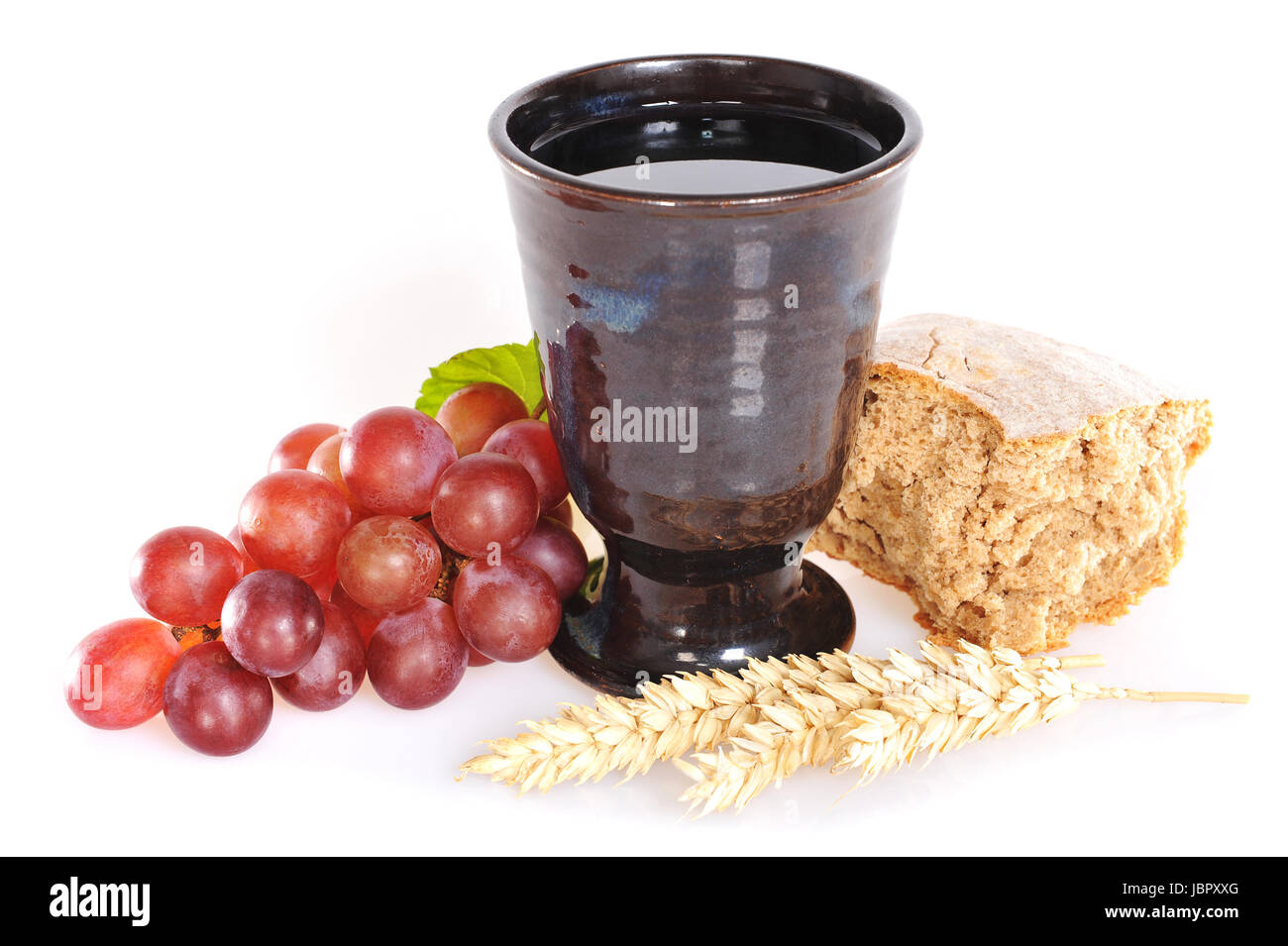 bread and wine Stock Photo Alamy