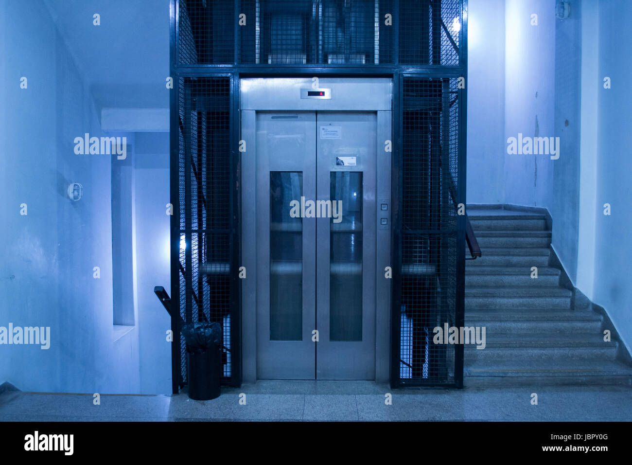 Elevator symetry Stock Photo