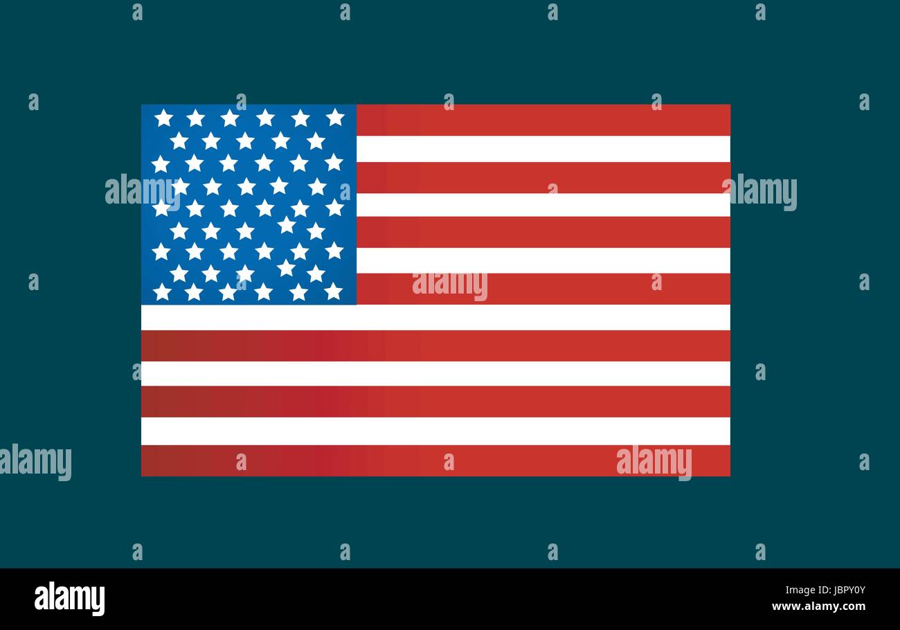 United State Of America flag isolated vector Stock Vector Image & Art ...