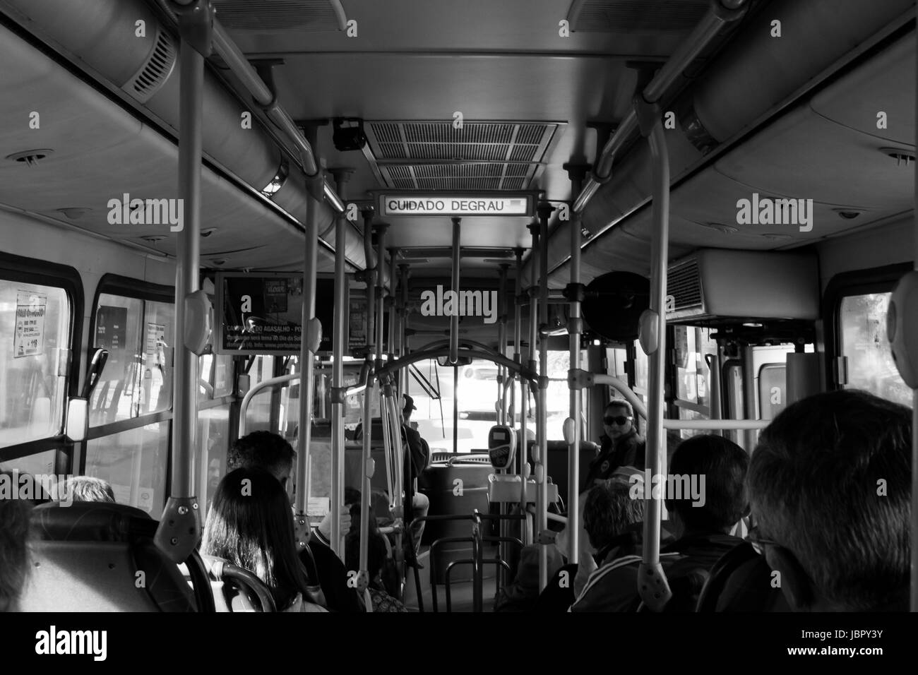 Bus Symetry Stock Photo
