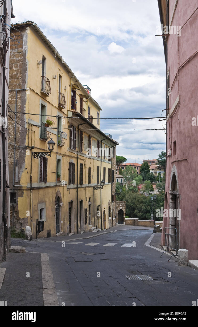 Alleyway. Civita Castellana. Lazio. Italy. Stock Photo