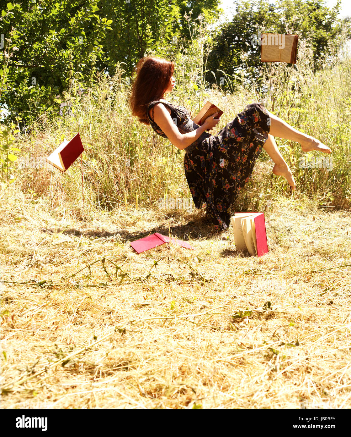 in the fairytale world of books Stock Photo Alamy