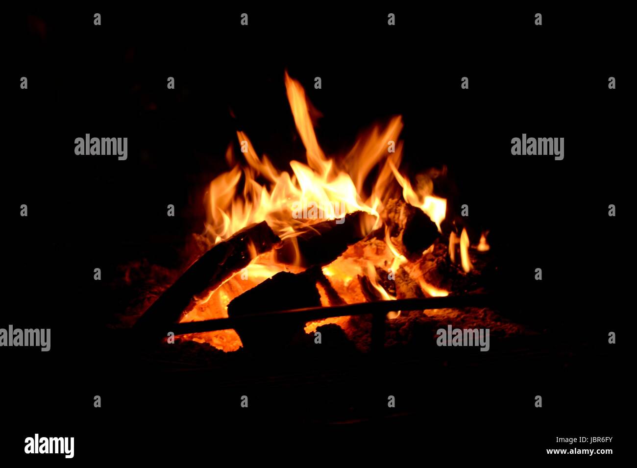 A close up shot of an open fire Stock Photo Alamy