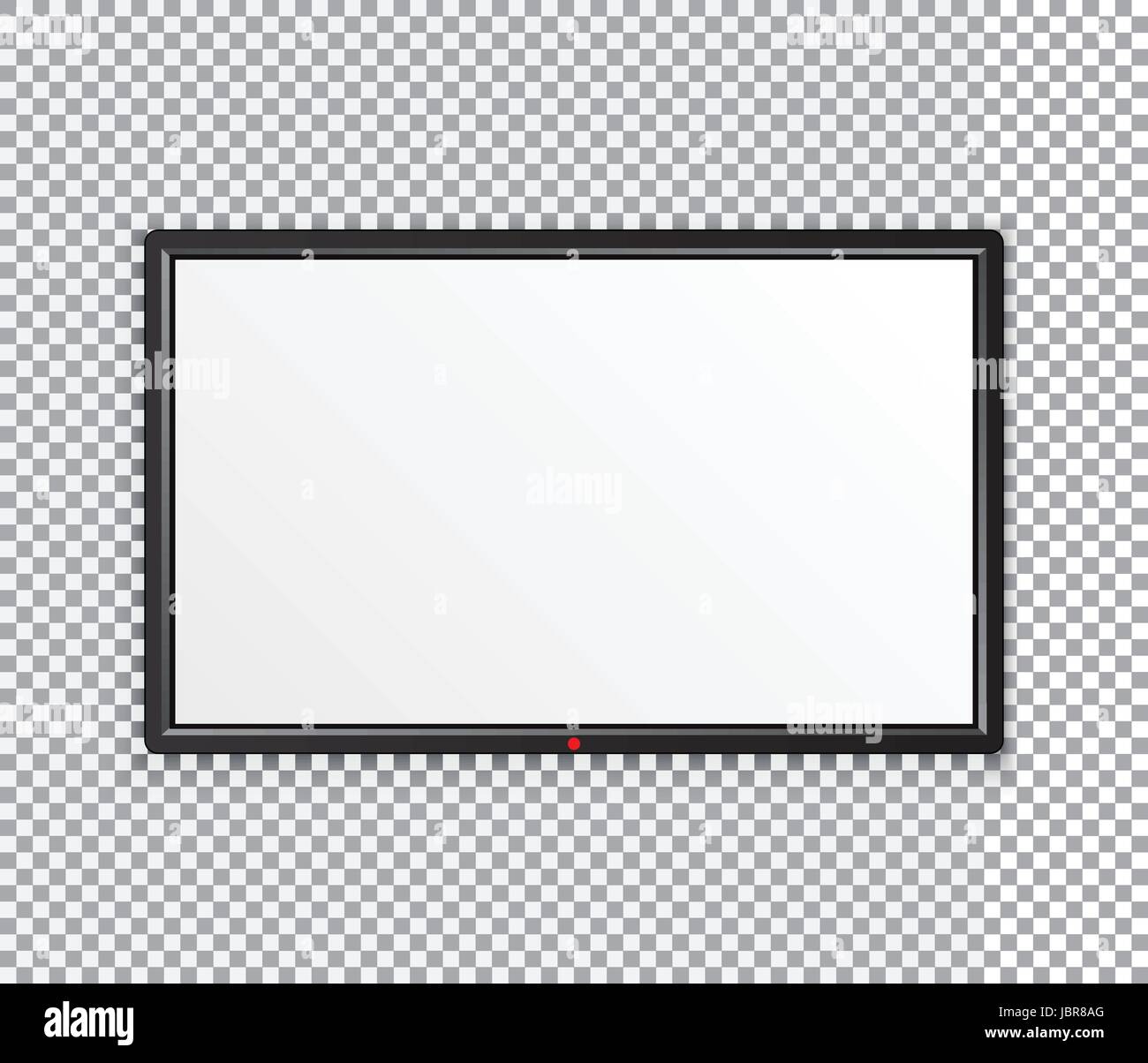 TV plasma, modern blank screen lcd, led, on isolate background, stylish vector illustration EPS10 Stock Vector