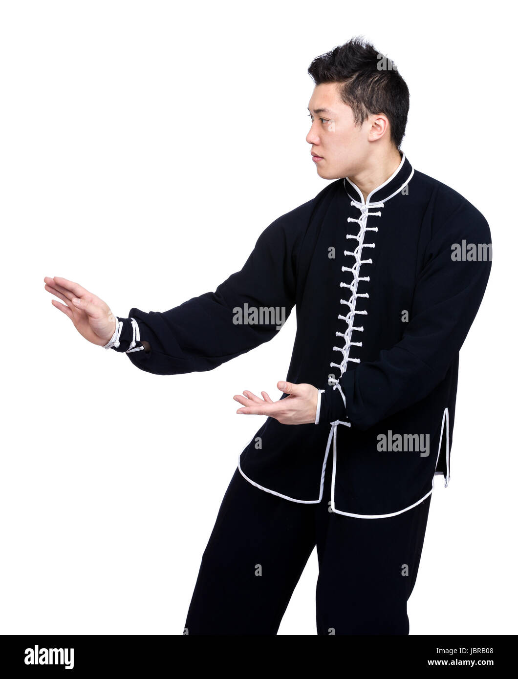 Pose of chinese martial art Stock Photo