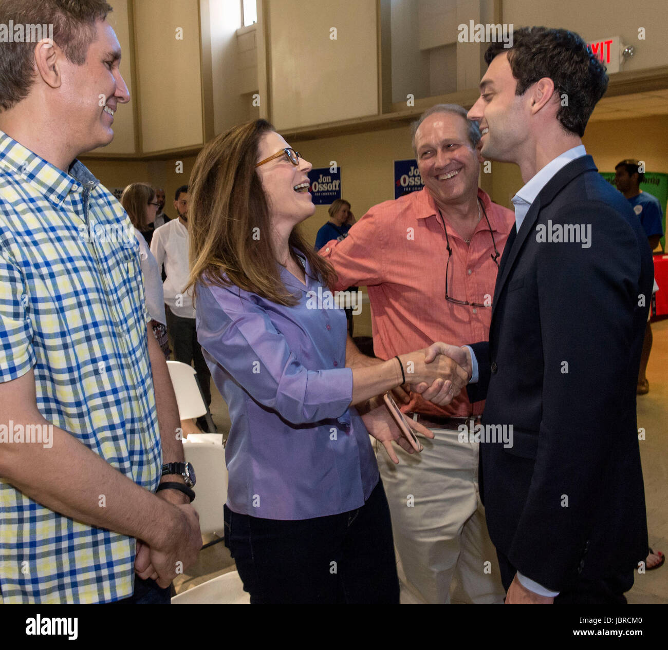 Doraville, USA. 11th June, 2017. JON OSSOFF, the Democratic candidate for Congress in