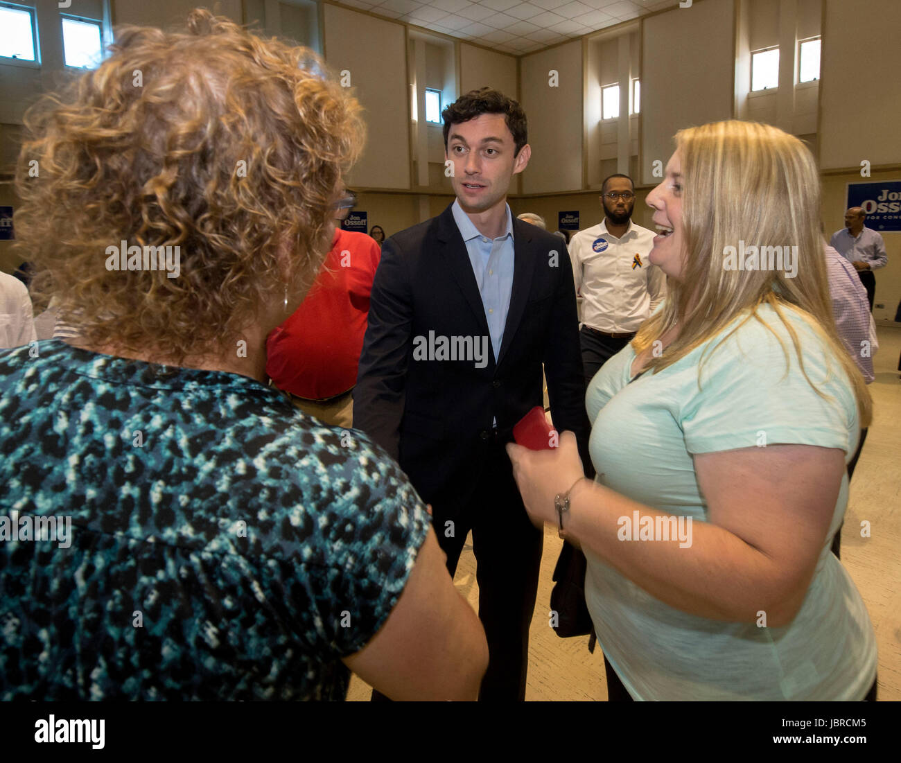 Doraville, USA. 11th June, 2017. JON OSSOFF, the Democratic candidate for Congress in