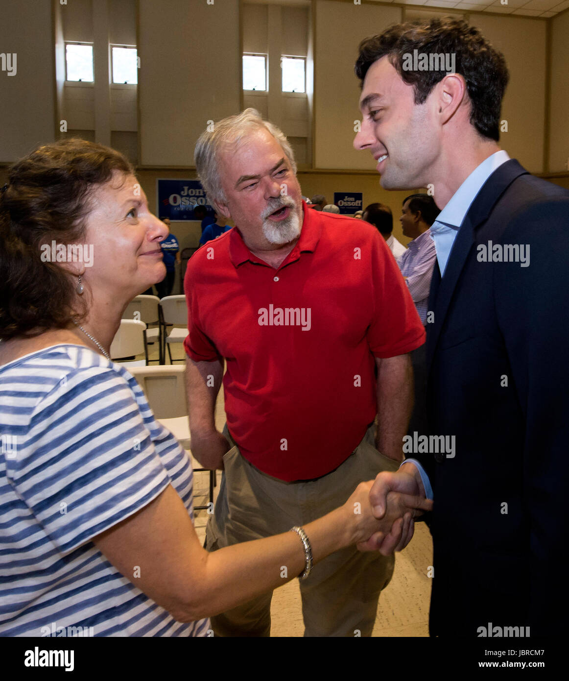 Doraville, USA. 11th June, 2017. JON OSSOFF, the Democratic candidate for Congress in