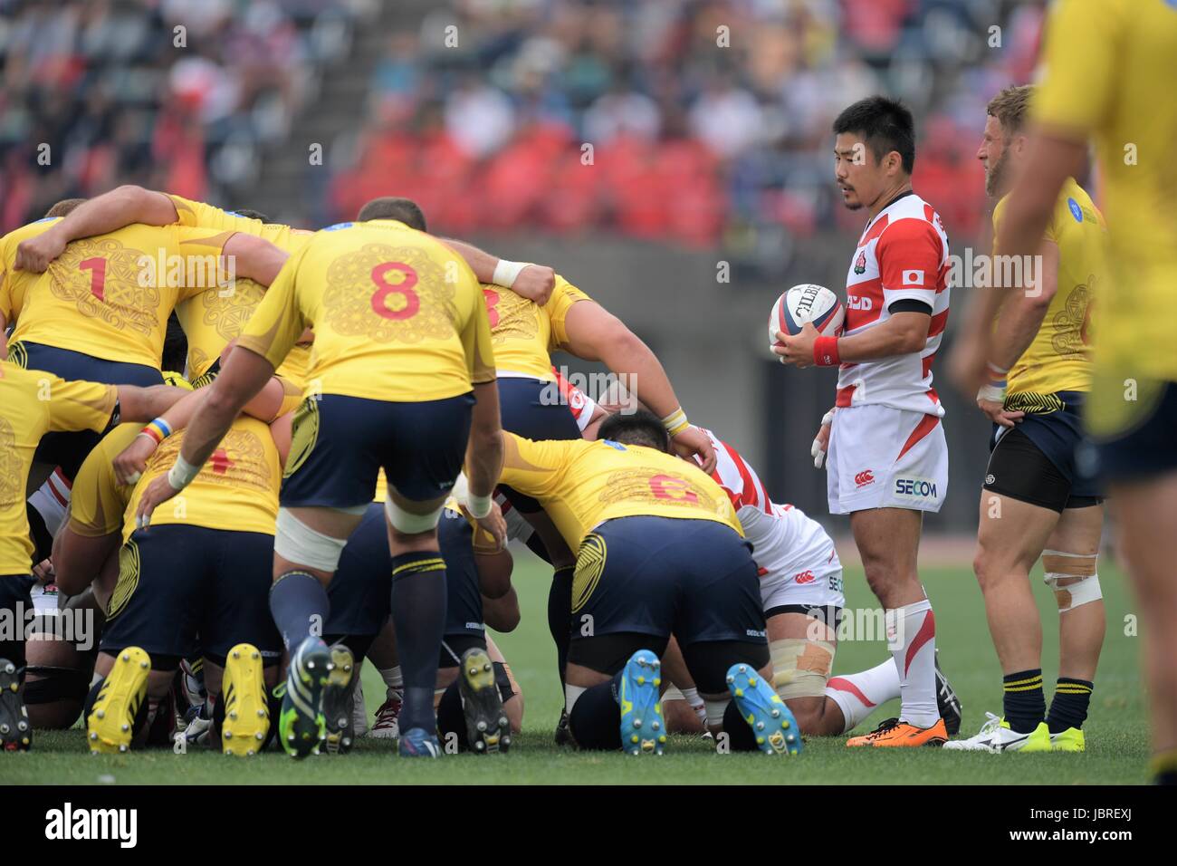 Kumamoto Japan 10th June 17 Fumiaki Tanaka Jpn Rugby Rugby Test Match Between Japan And Romania