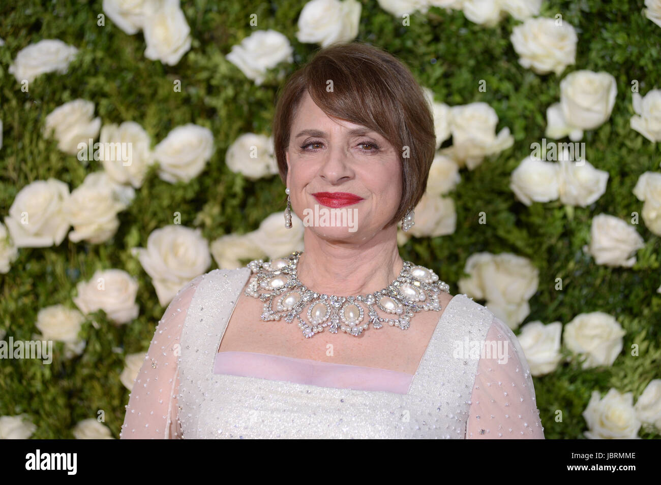 New York, USA. 11th Jun, 2017. Patti Lupone attends the 2017 Tony Awards at Radio City Music Hall on June 11, 2017 in New York City. Credit: Erik Pendzich/Alamy Live News Stock Photo