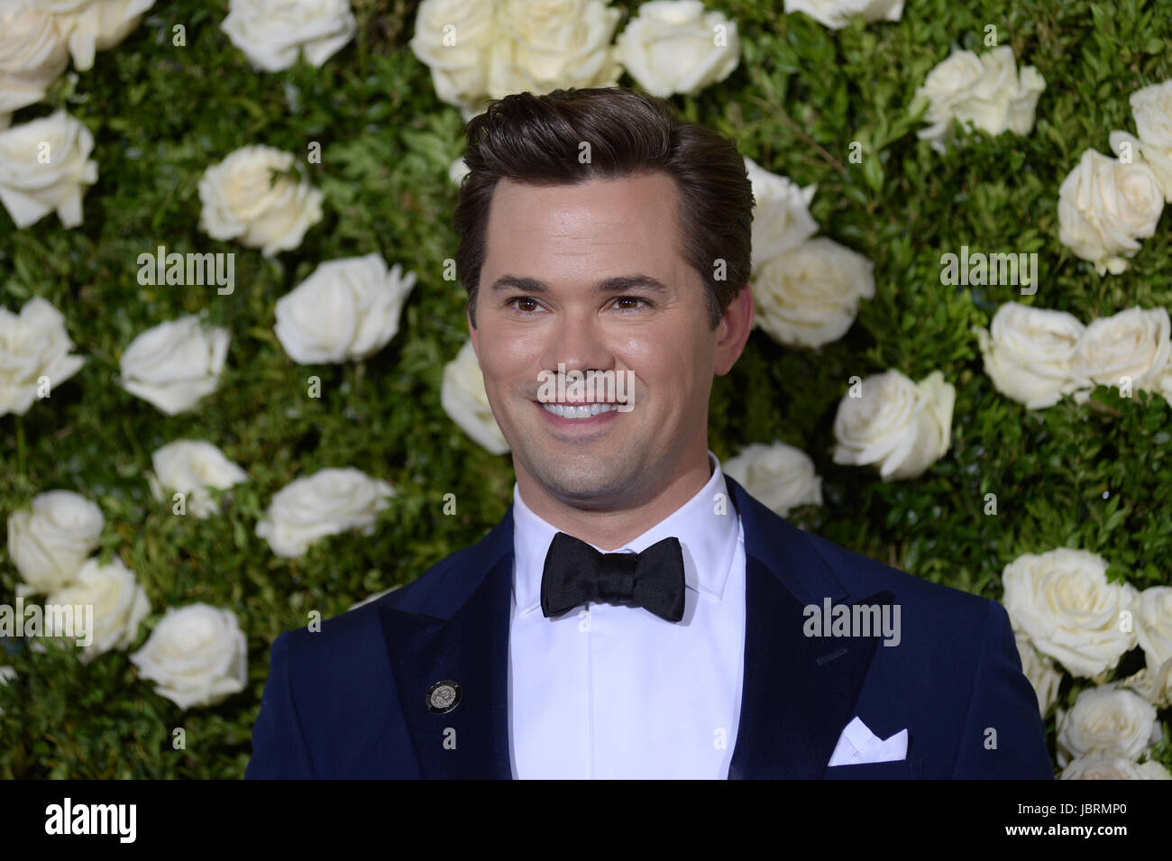 New York, USA. 11th Jun, 2017. Andrew Rannells attends the 2017 Tony Awards at Radio City Music Hall on June 11, 2017 in New York City. Credit: Erik Pendzich/Alamy Live News Stock Photo