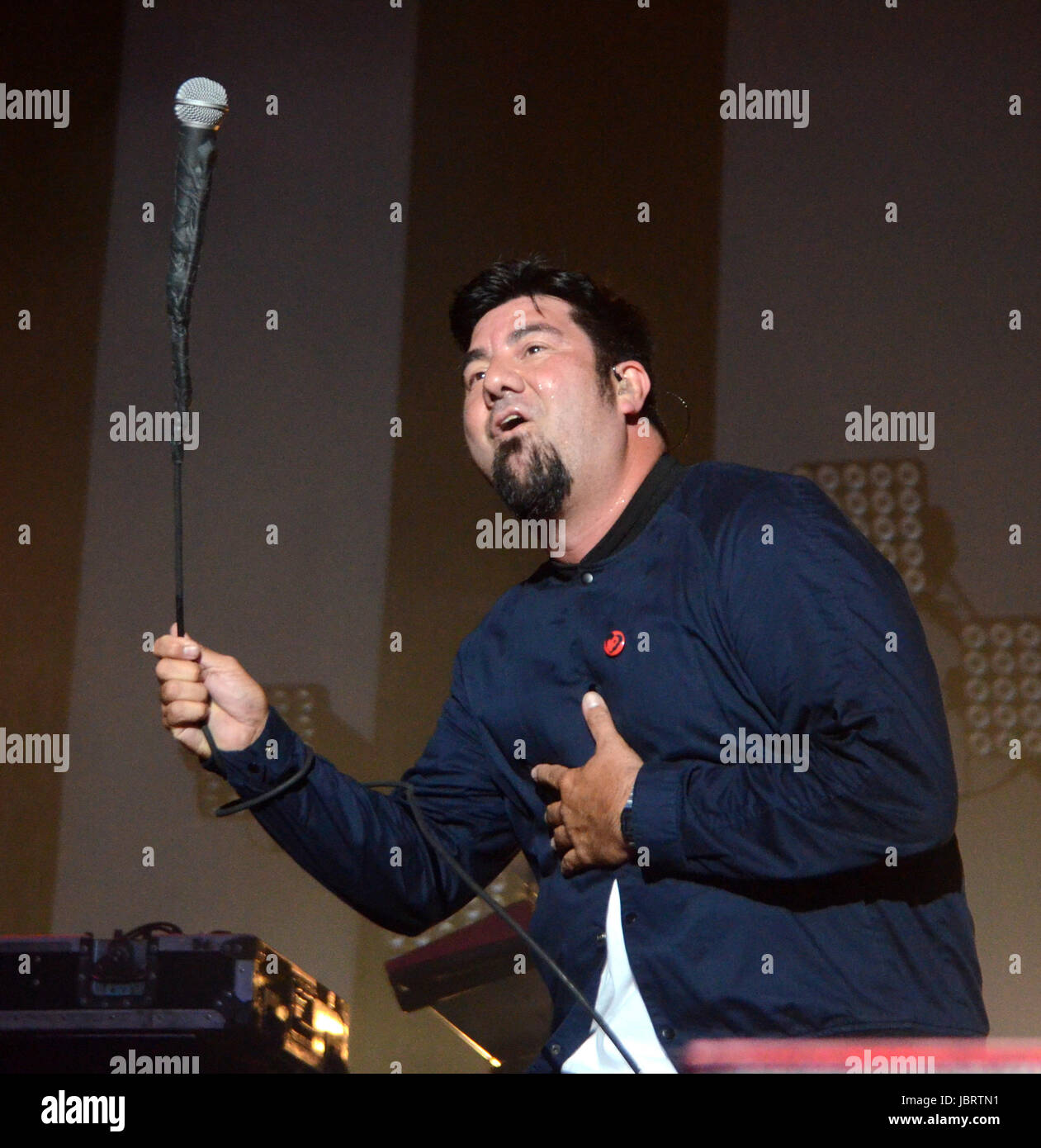 Lead singer of the band the deftones hires stock photography and