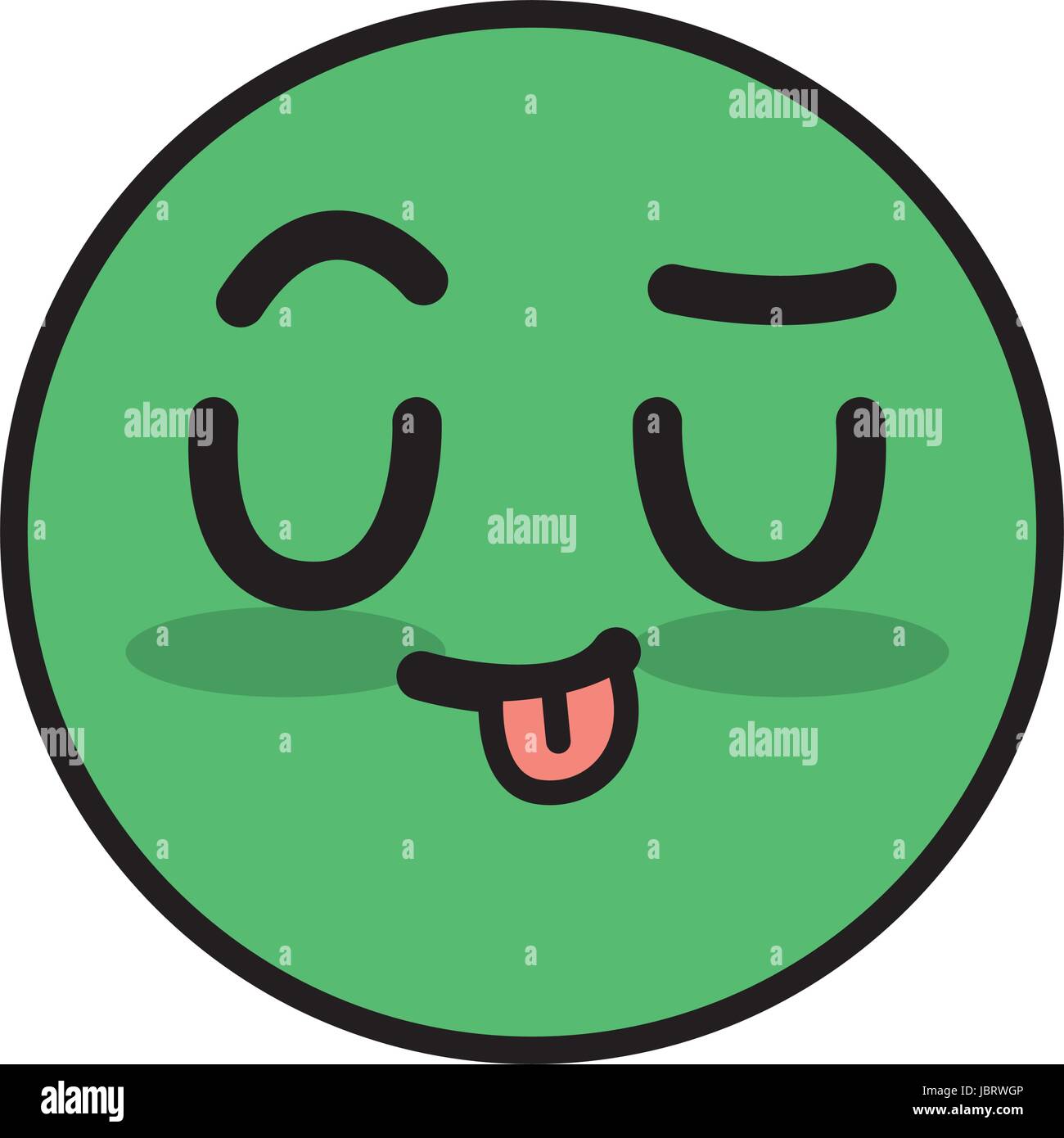 cute kawaii beautiful face smile and happy Stock Vector Image & Art - Alamy