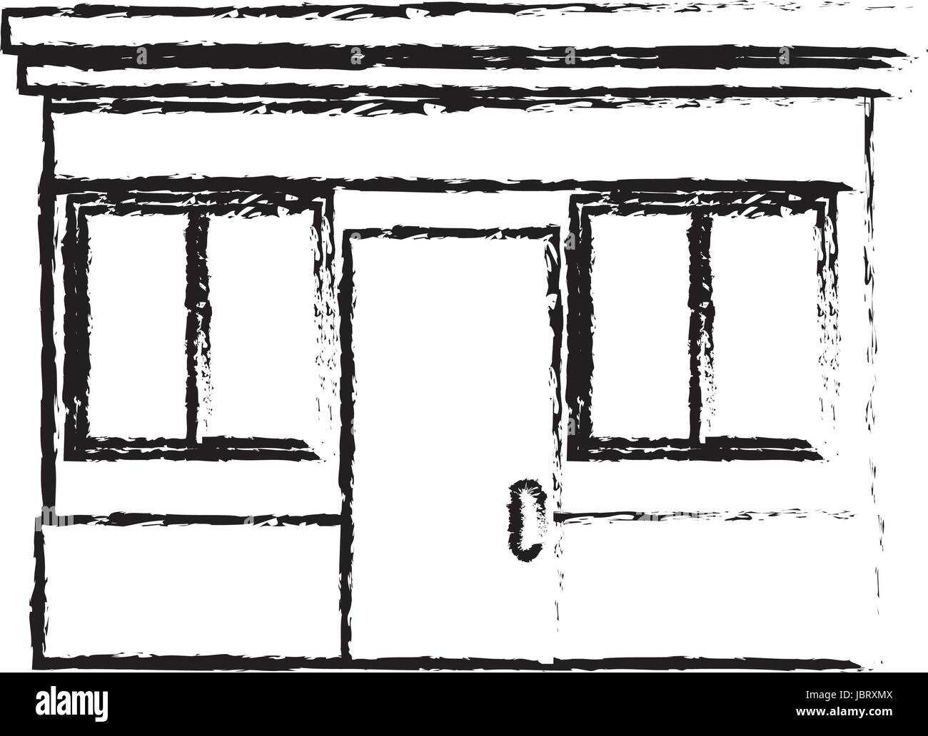 Shop windows facade Stock Vector Images - Alamy