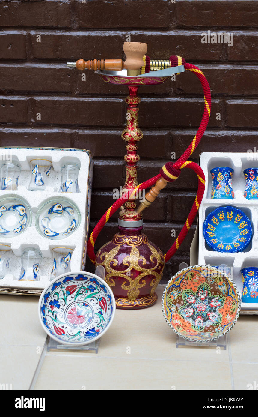 traditional hookah pipe in istanbul, turkey Stock Photo Alamy