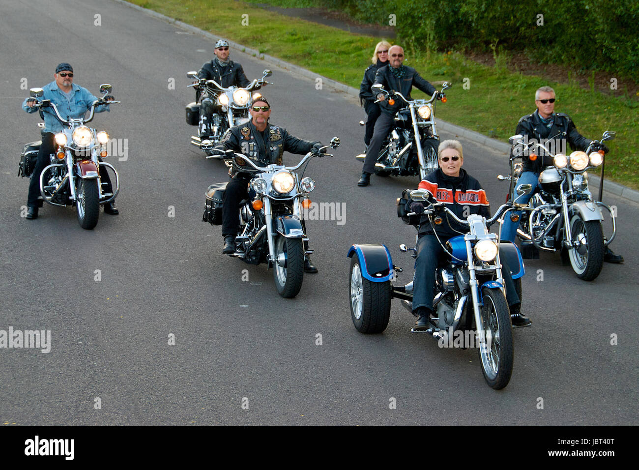 Harley davidson trike hires stock photography and images Alamy