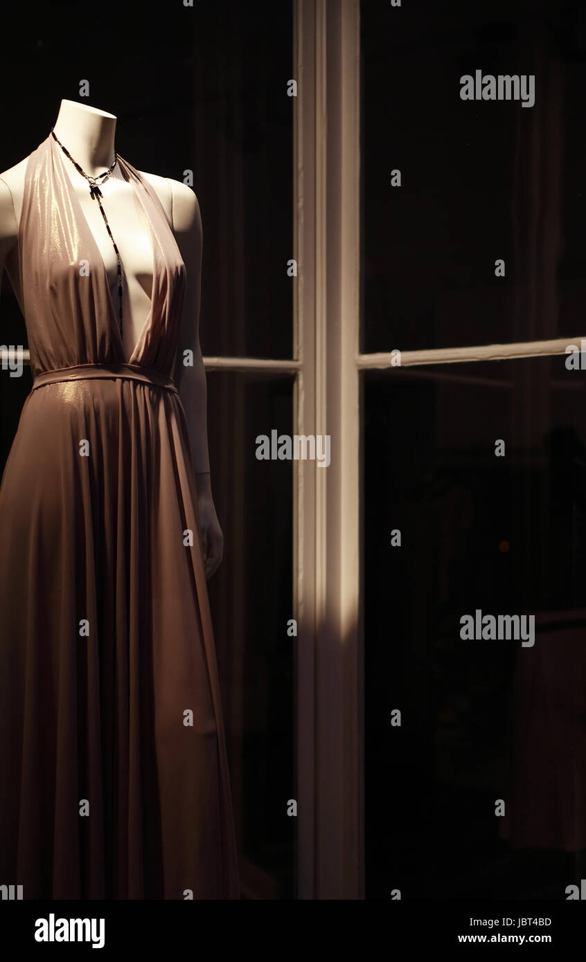 Female mannequin doll in the shop window Stock Photo Alamy