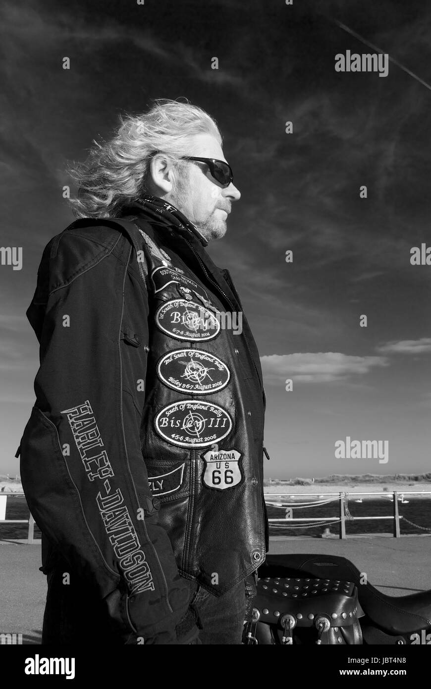 Harley Davidson motorcycles rider Stock Photo - Alamy