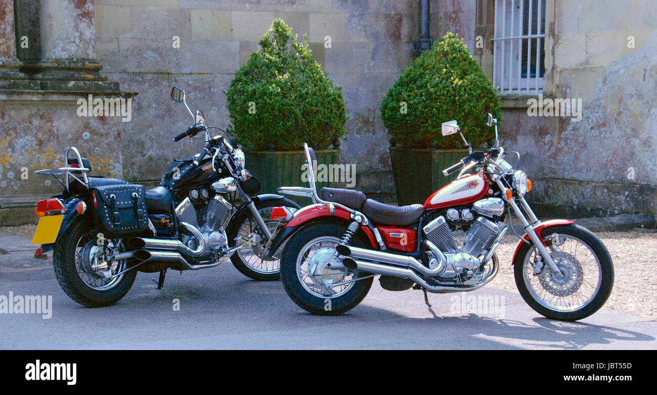 Yamaha Virago 535 motorcycle Stock Photo