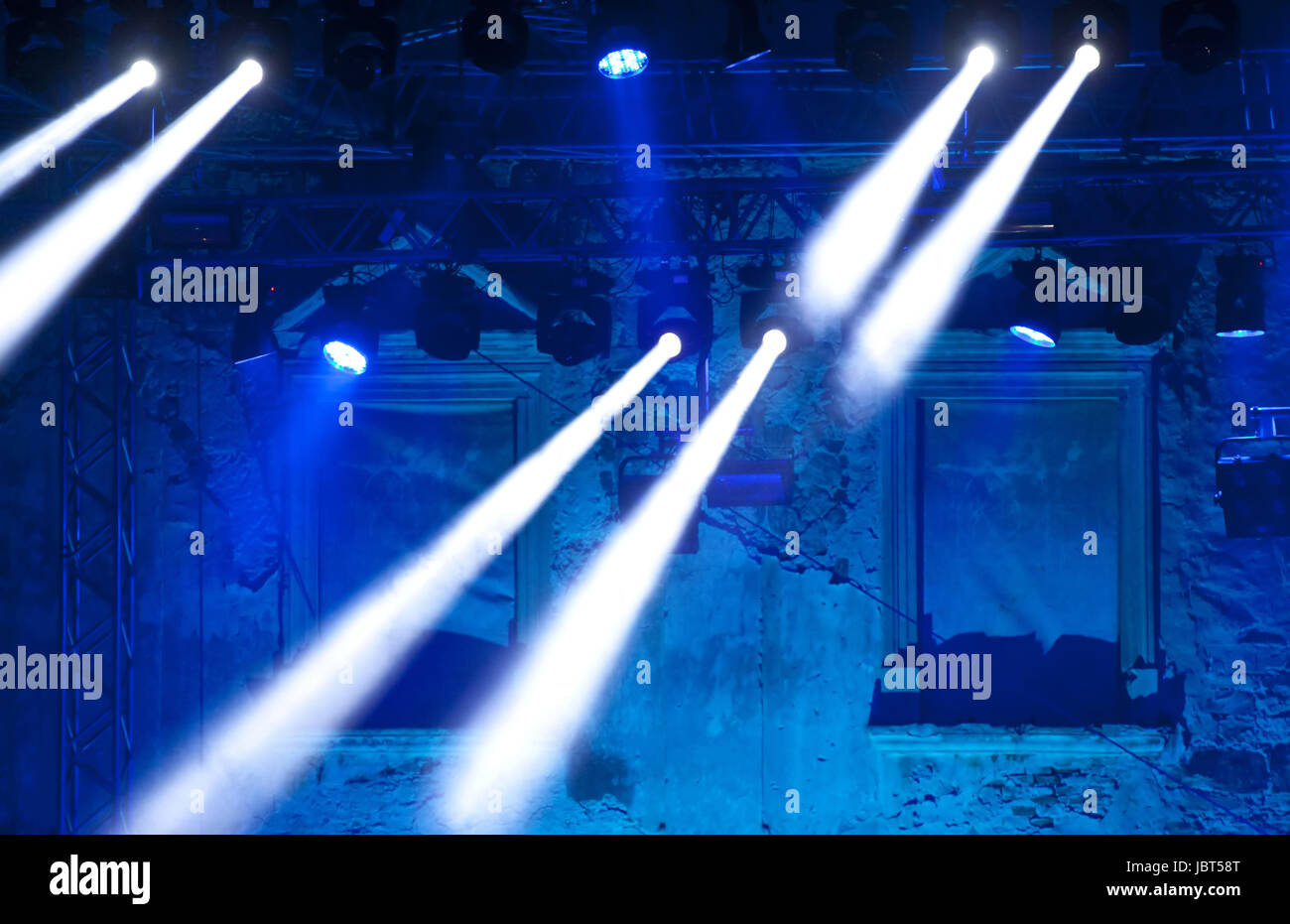 Stage lights on a concert Stock Photo