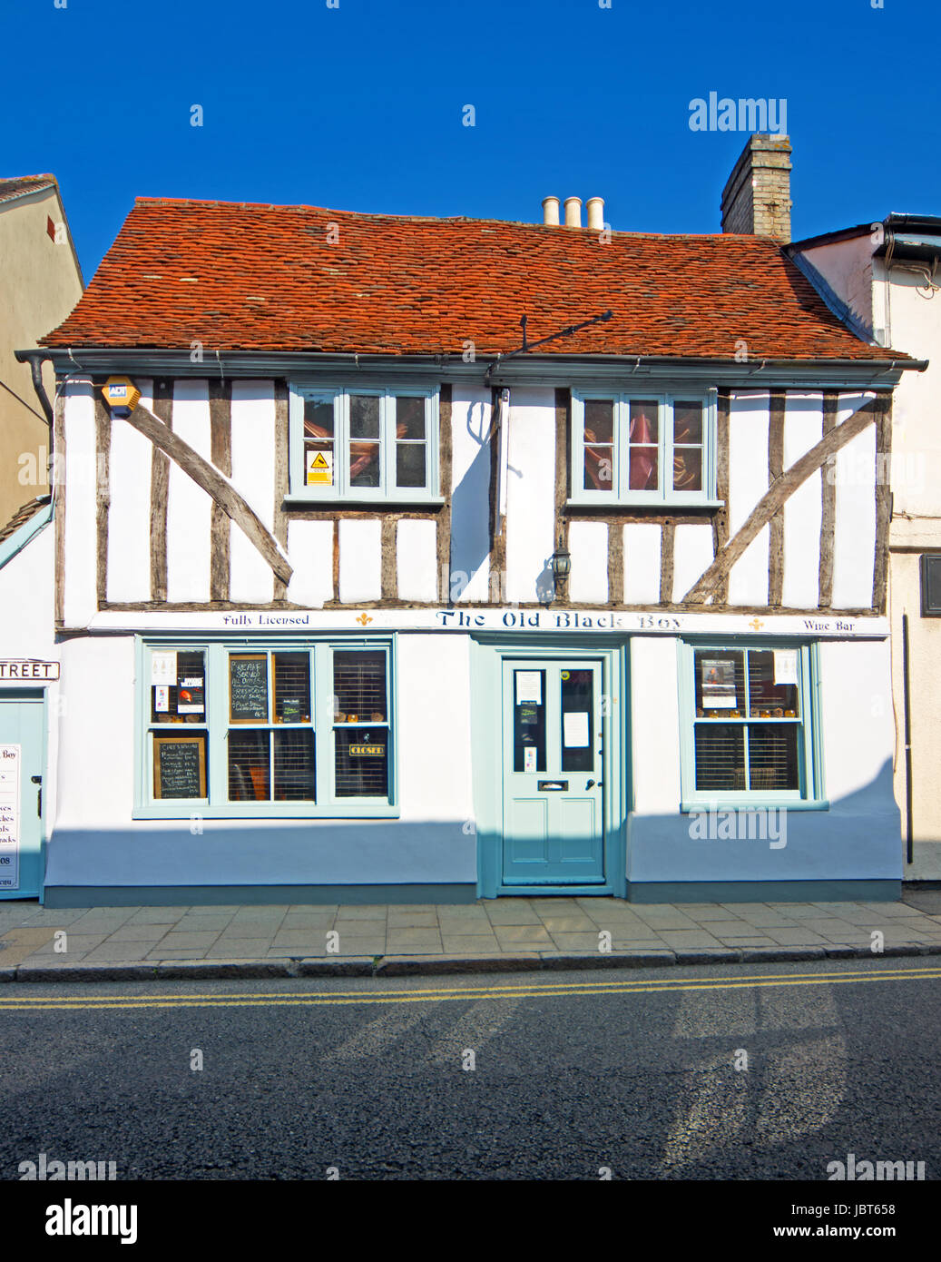 Coggeshall, Essex, Old Black Boy Restaurant and Pub Stock Photo