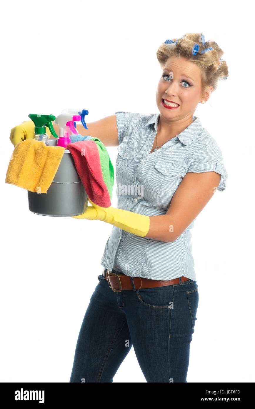 Annoyed housekeeper hi-res stock photography and images - Alamy