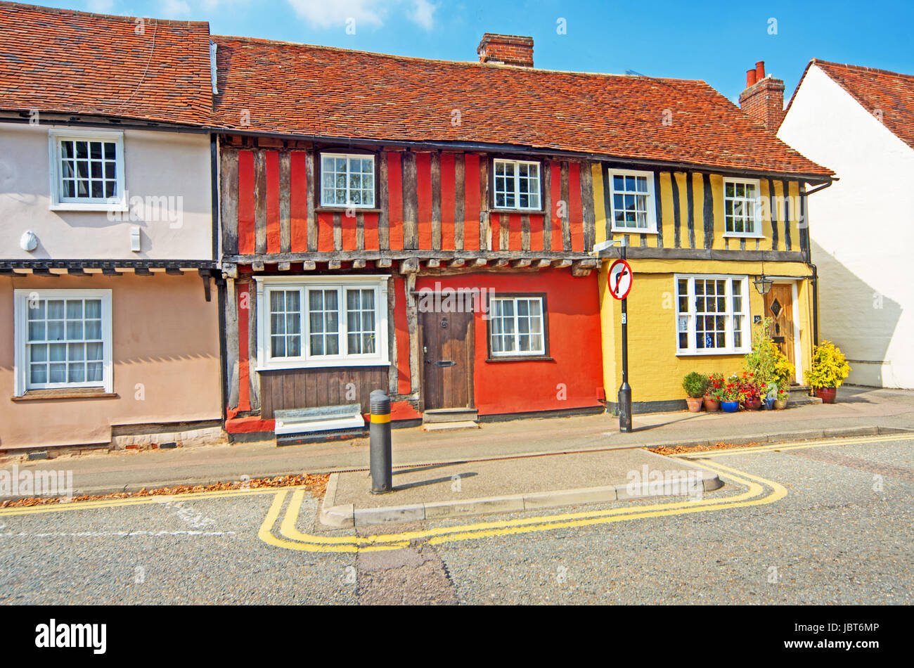 Saffron Walden, Timber Framed House Castle Street, Essex Stock Photo