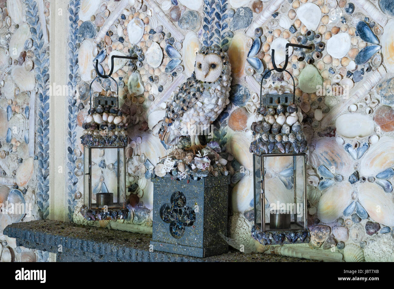 The Cilwendeg Shell House Hermitage, Boncath, Pembrokeshire, Wales. The