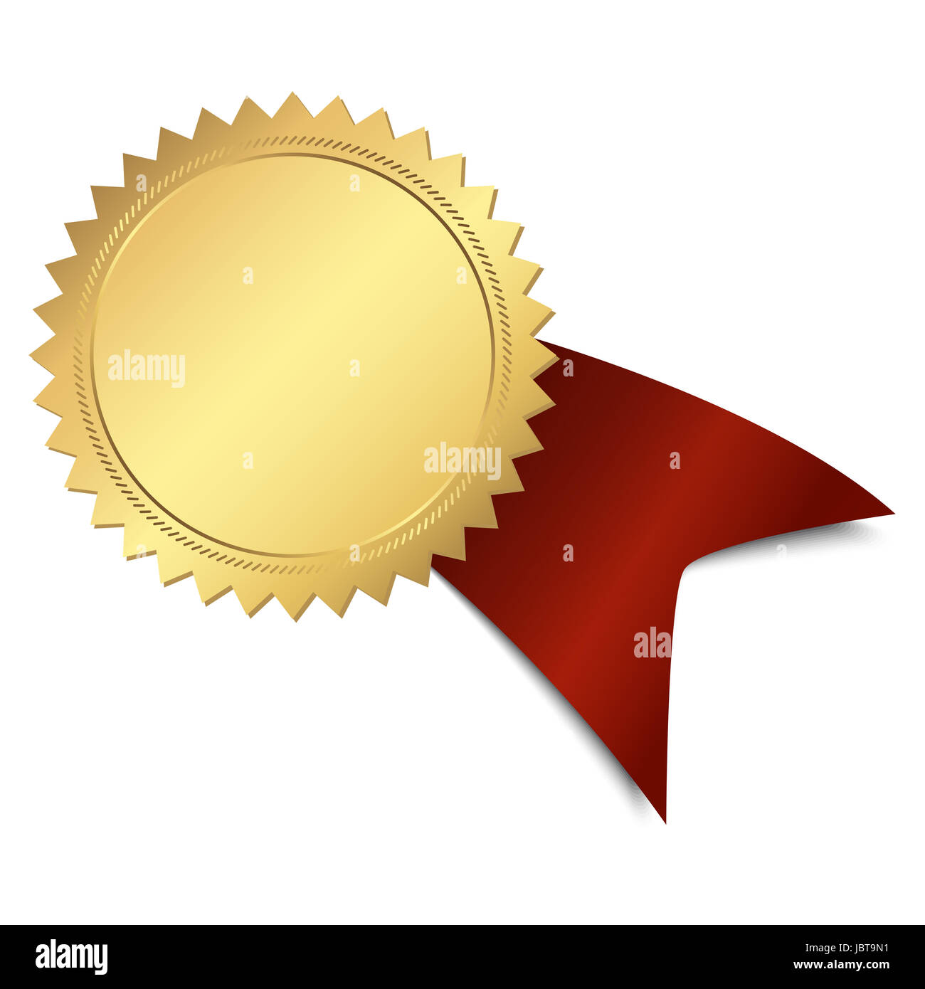 Gold Typeable Ribbon Template gold button with ribbon template Stock Photo - Alamy