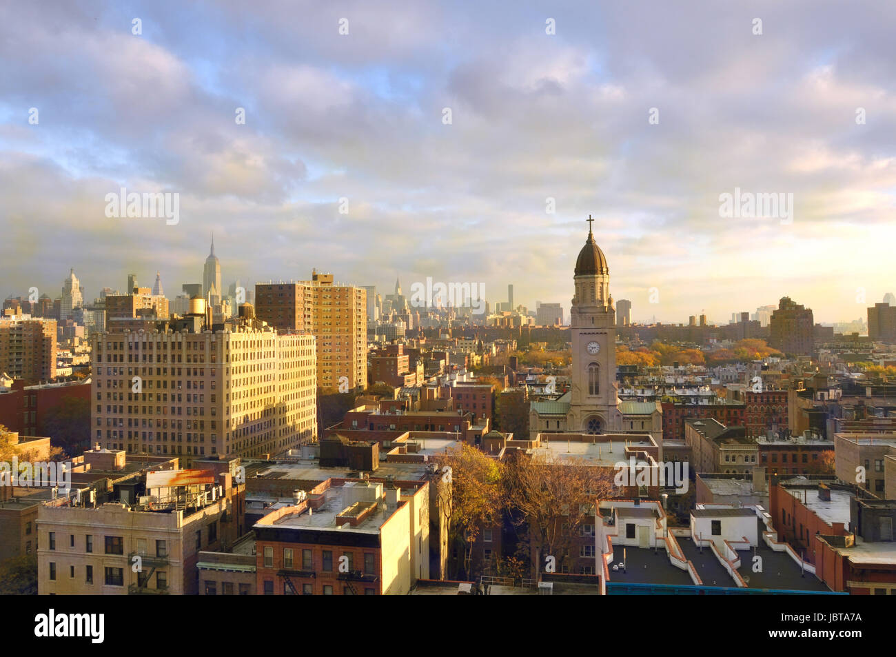 Buildings in New York City, Morning in Manhattan Stock Photo - Alamy