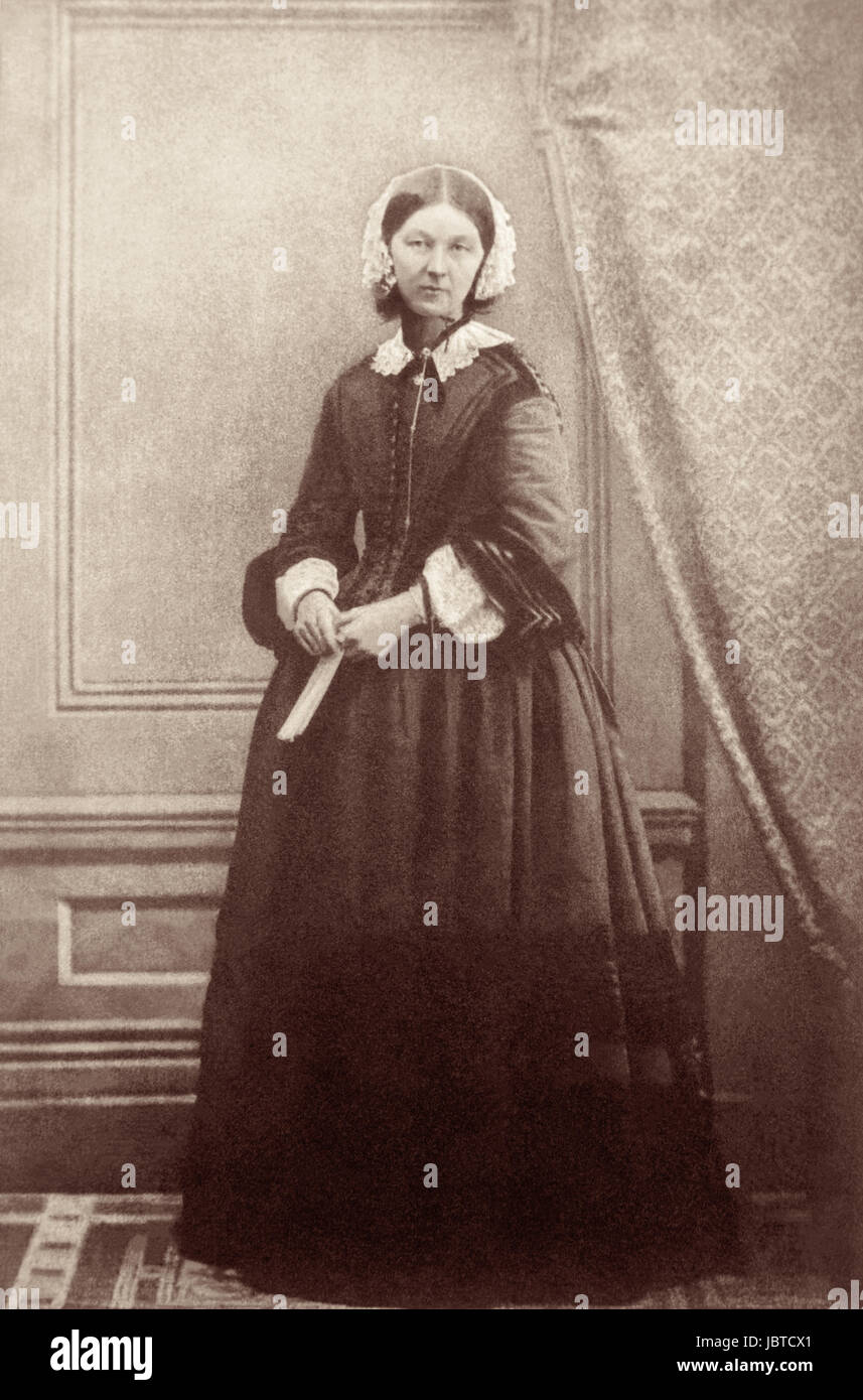 Florence Nightingale, c1858. Stock Photo