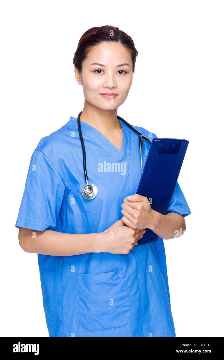 Doctor hold clipboard pad hi-res stock photography and images - Alamy