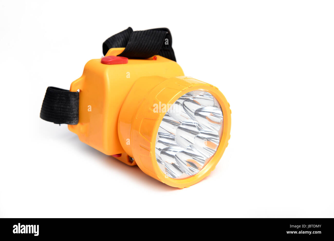 led flashlight isolated on white background Stock Photo - Alamy