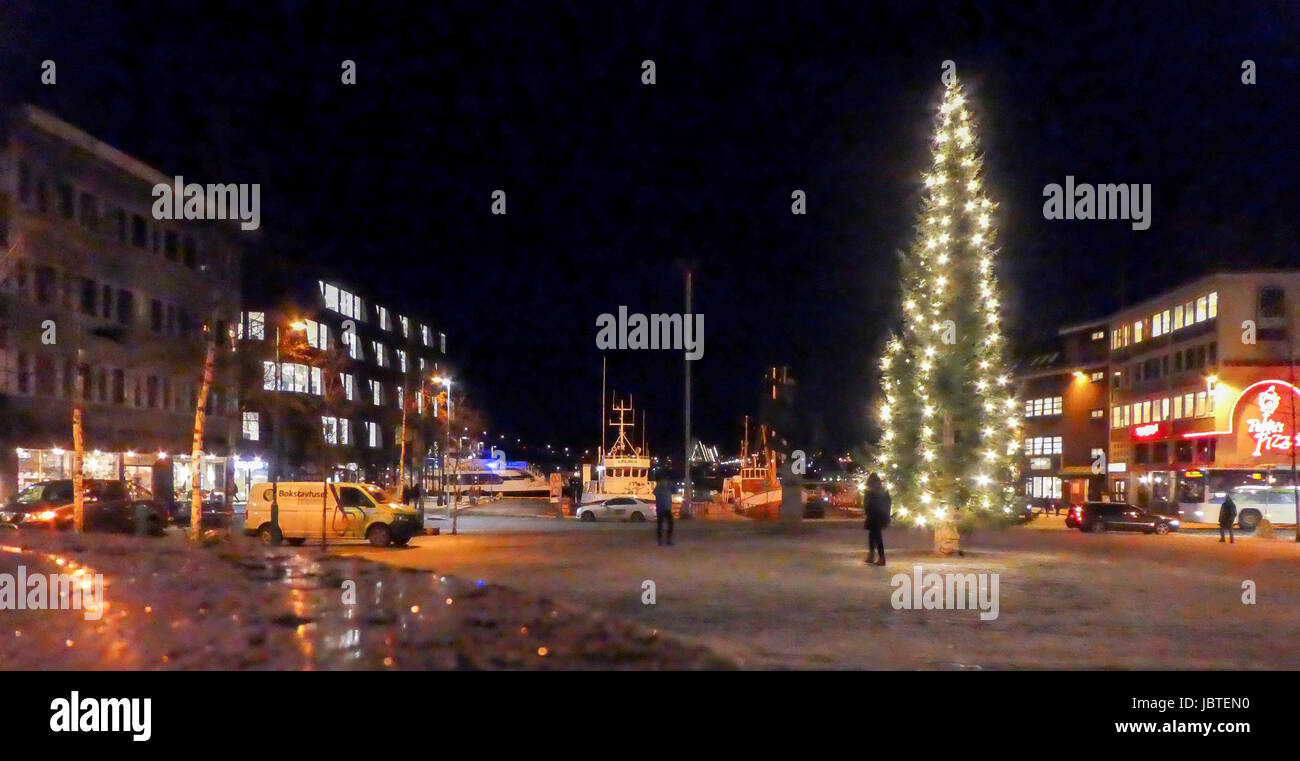 Weihnachten in Tromsö / christmas in Tromso Stock Photo