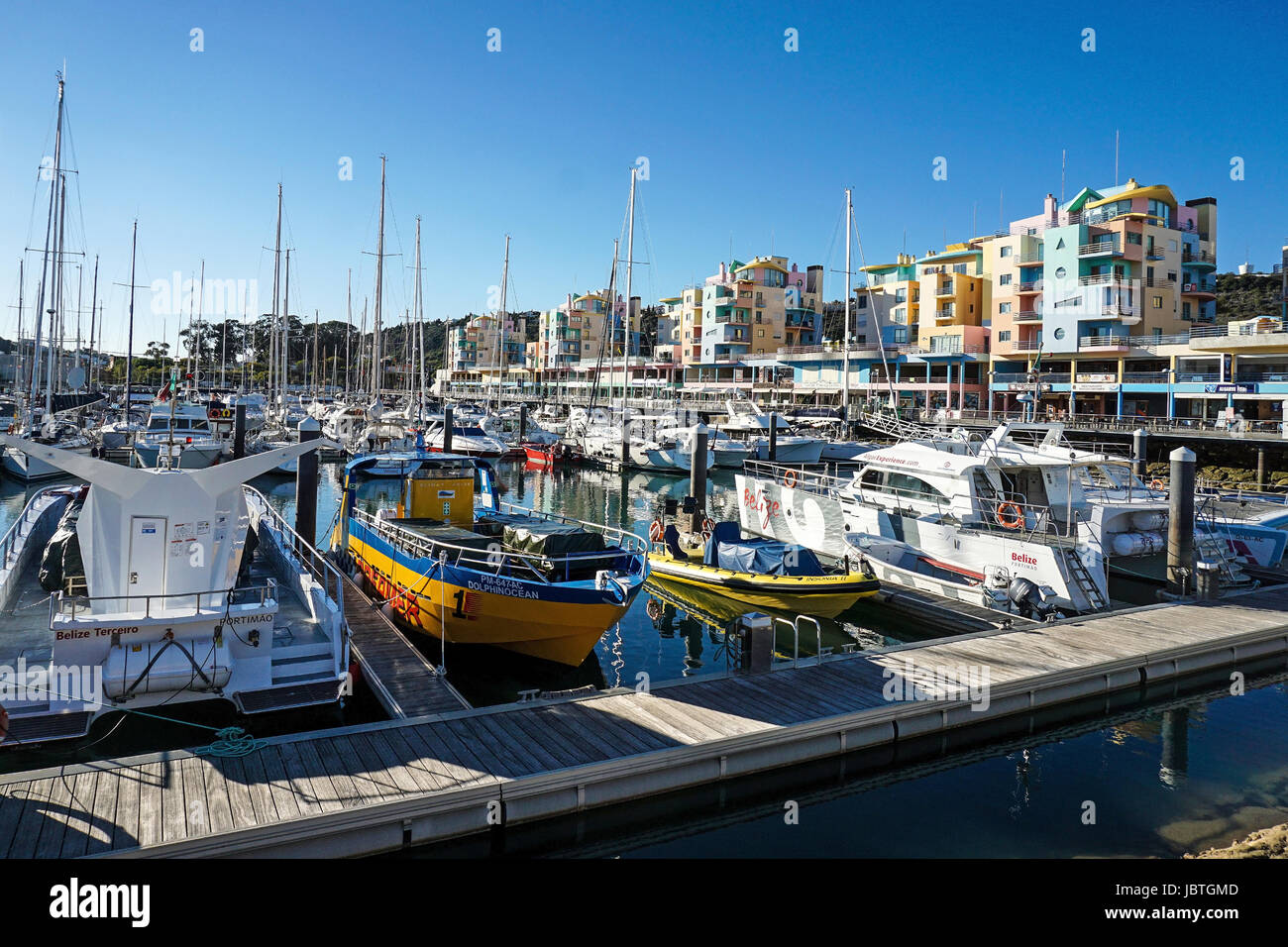 Europe, Portugal, harbour of Albufeira, boats, maritime, , Europa, Hafen  von Albufeira, Boote, maritim Stock Photo - Alamy