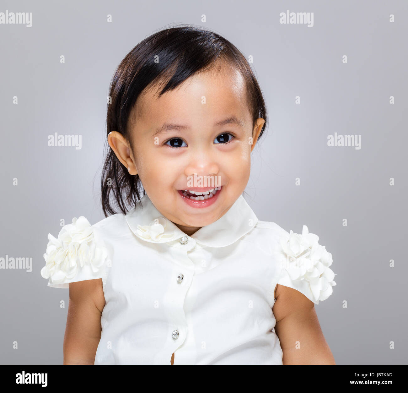 Baby girl smile Stock Photo - Alamy
