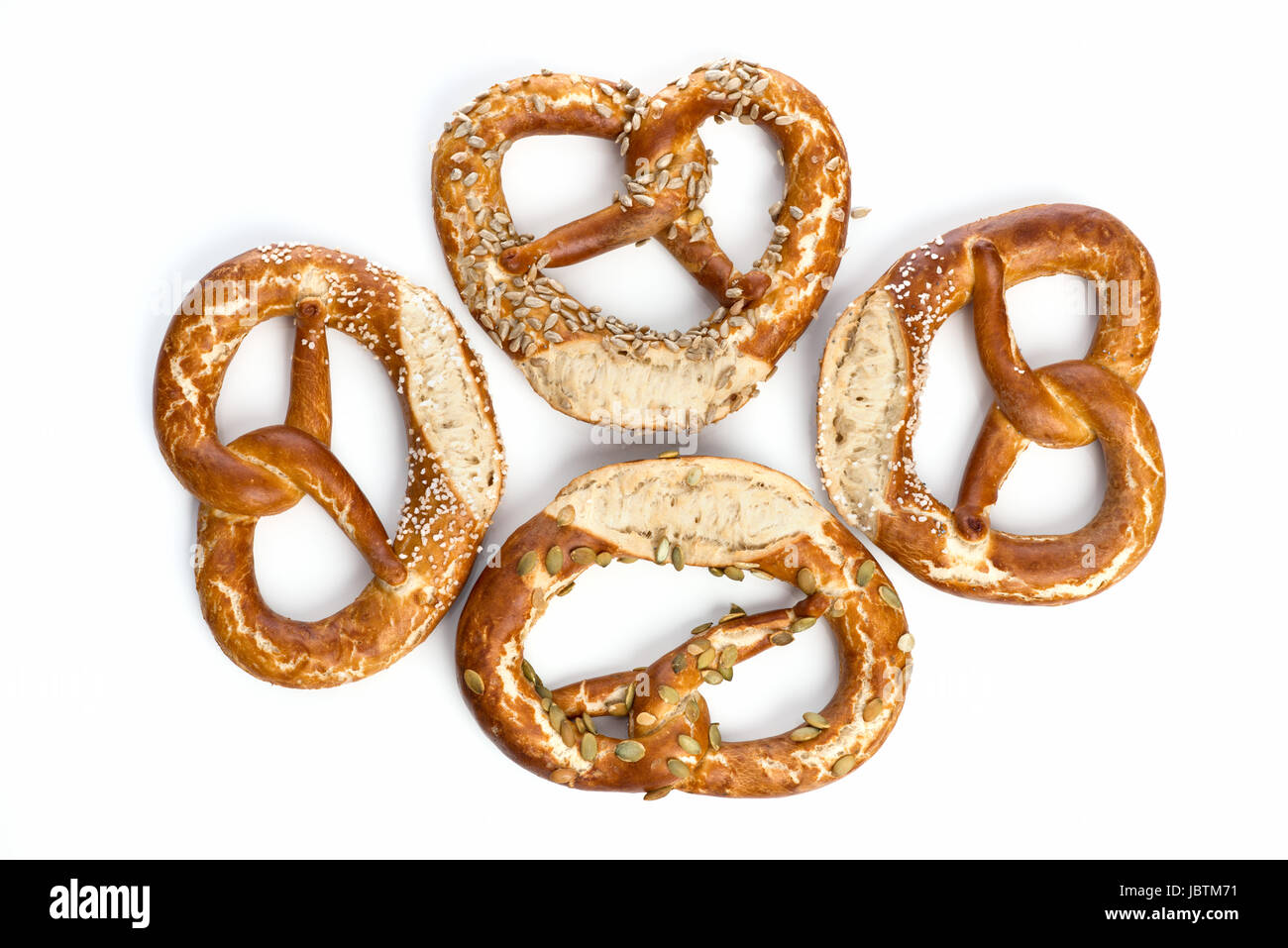 Lye pretzels Stock Photo