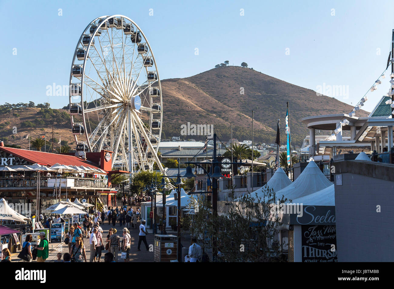 V&A Waterfront in Cape Town late afternoon Stock Photo