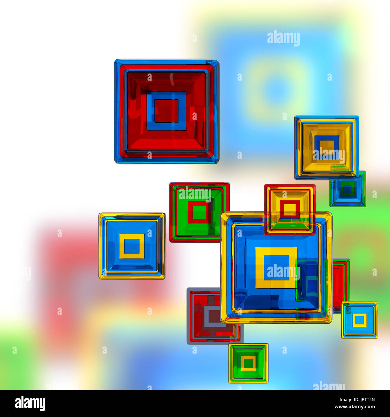 Abstract green pixelated cube hi-res stock photography and images - Alamy