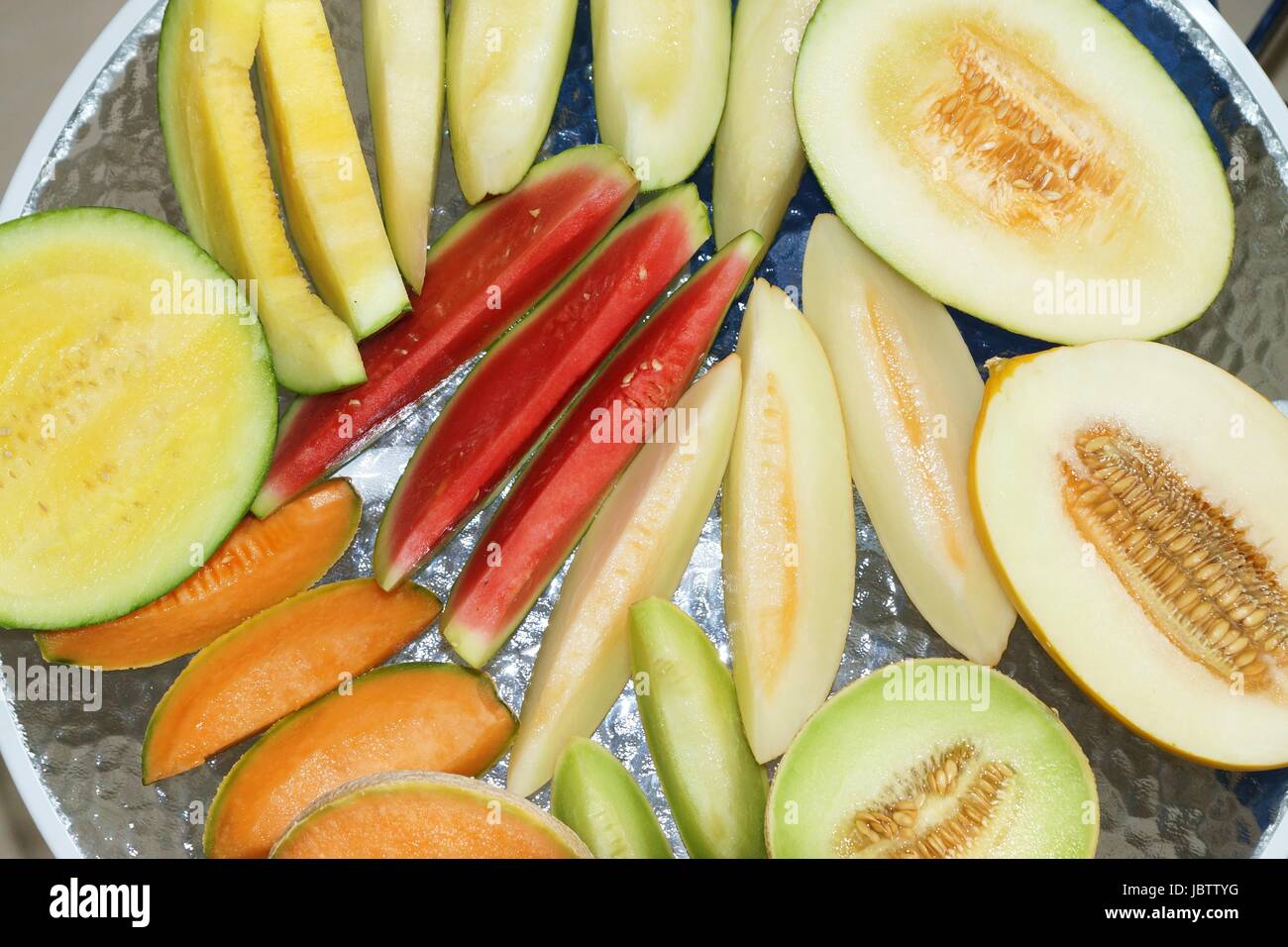 fresh melons Stock Photo