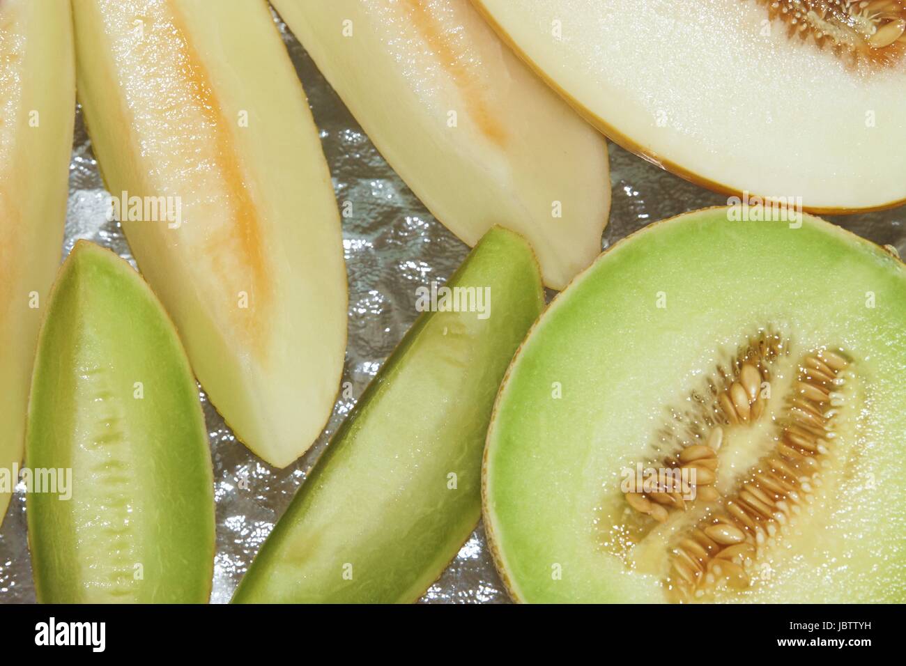 fresh melons Stock Photo