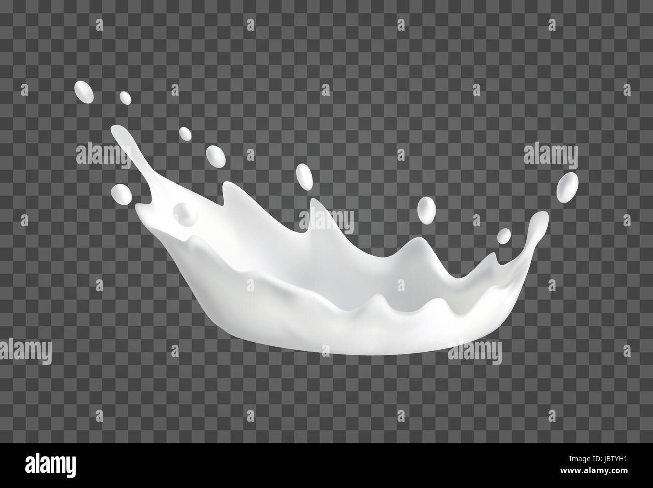 Milk splash realistic illustration Stock Vector Image & Art - Alamy