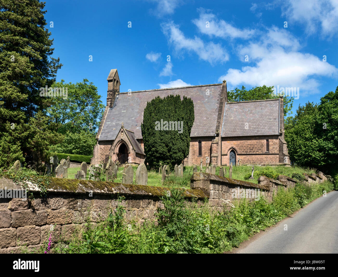 Saint Michael the Archangel Parish Church at Markington North Yorkshire England Stock Photo