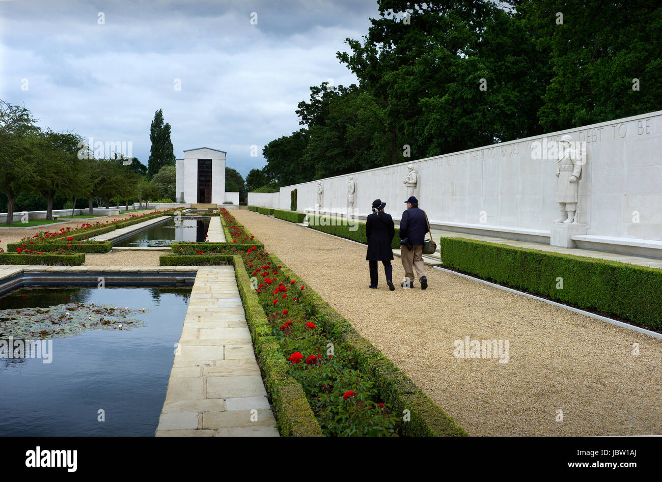 Cambridge American Cemetery and Memorial, Madingley, Cambridgeshire, England,UK June 2016 Cambridge American Cemetery and Memorial is a cemetery and c Stock Photo