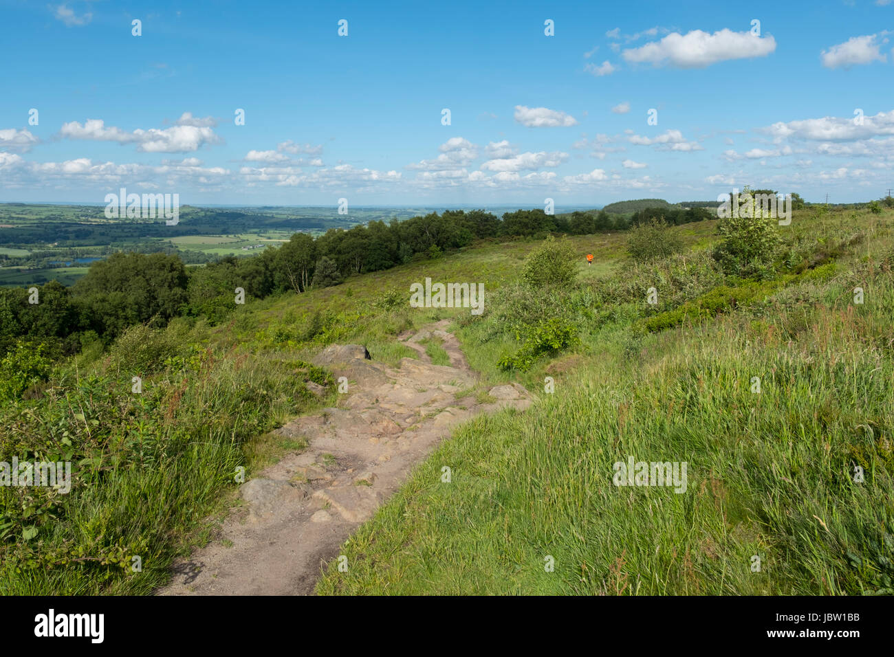 Lovely summer day at the top of Otley Chevin in West Yorkshire Stock Photo