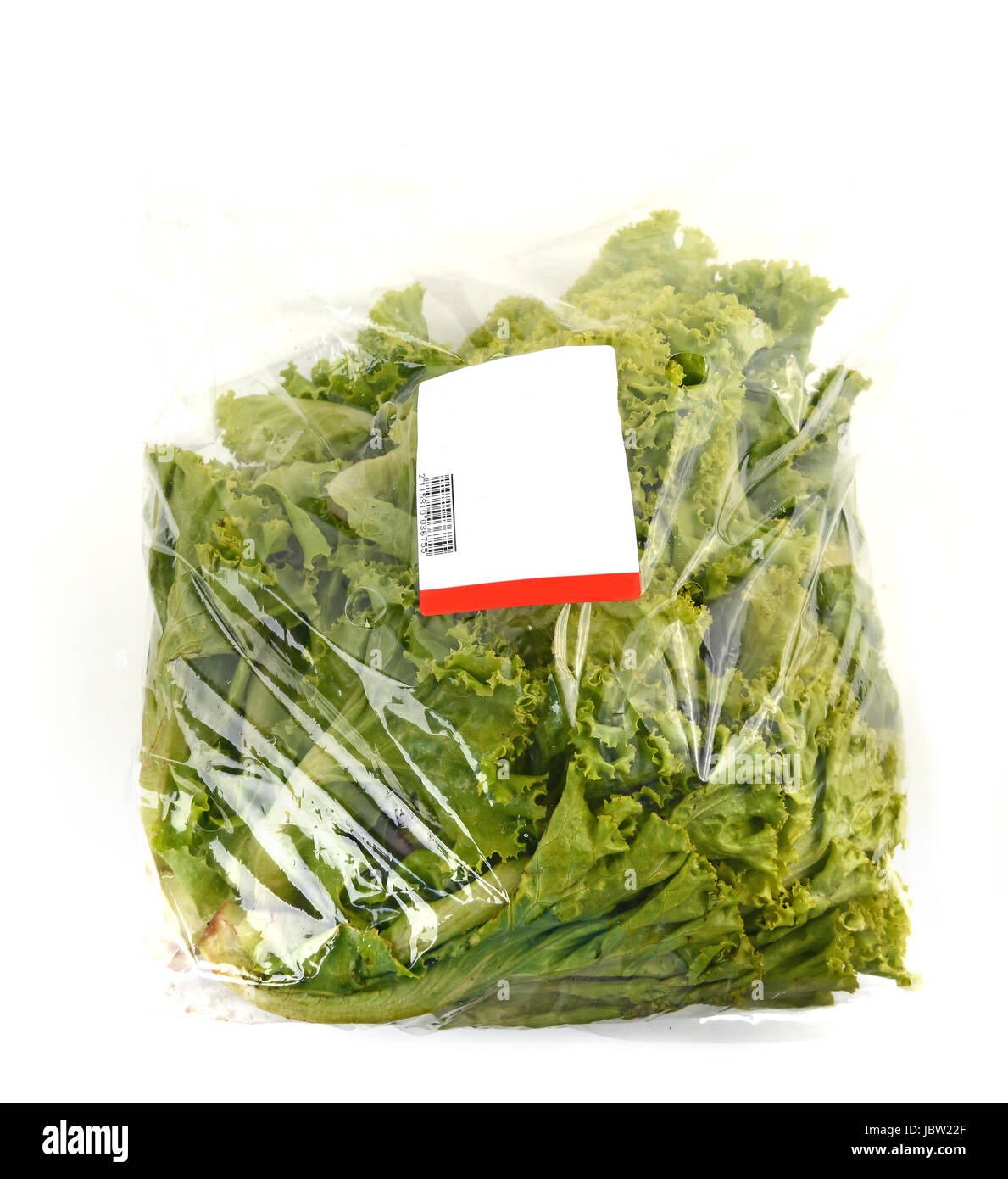 iceberg lettuce in plastic bag package with price tag Stock Photo Alamy