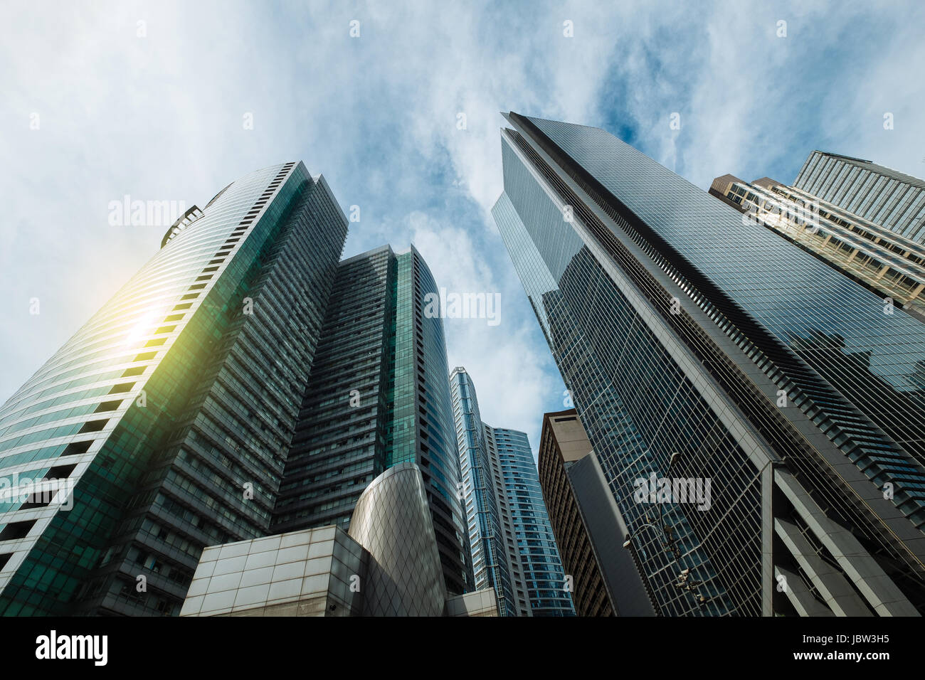 High rise buildings in Metro Manila Stock Photo